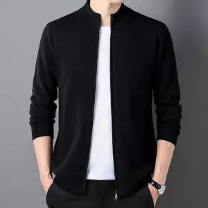 코아픽샵 남자 키작남 후드집업 점퍼 을 하이넥 도톰 뷰티 따뜻한 집업 니트가디건 스웨터 꾹3