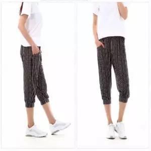 승연이의 추천 스토어 여성 아이스 쿨 7부바지 여름 냉감 밴딩 와이드 팬츠 프리사이즈 블랙라인 여성쿨바