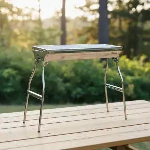 휴대용 스테인리스 접이식 화로대 캠핑 바베큐 그릴 숯불 구이대