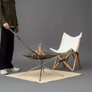 스테인리스 메쉬 불멍 화로대 56cm 휴대용 접이식 캠핑용품