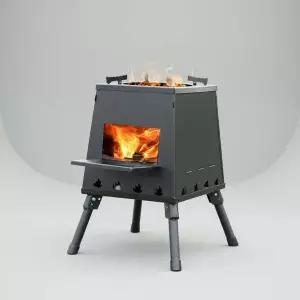 접이식 불멍 화목난로 35x47cm 캠핑용 장작 난로 대형 화로대