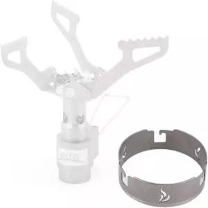 BRS 3000T 스토브 윈드스크린 티타늄 캠프 윈드실드 야외 캠핑용 보관함 포함 그레이 스탠드 없음