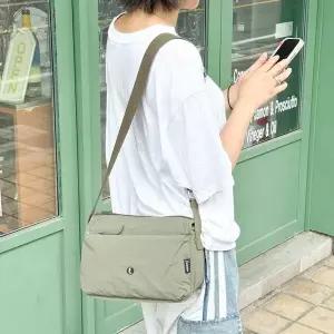 여성용 나일론 미니 크로스백 포켓형