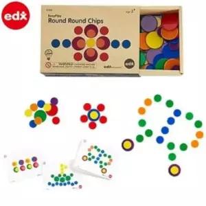 베이비블럭 수학 숫자 원형 라운드칩 수세기 분류 패턴 카드놀이