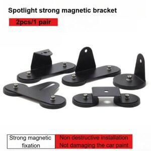 2Pcs D66mm D88mm 자동차 지붕 강력한 자기 홀더 자료 SUV 트럭에 대 한 LED 라이트 바 브래킷 마운트 자동 외관 Offroad 스포트