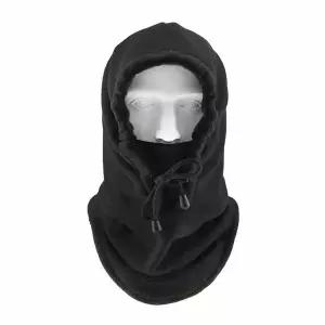 s348 후드 넥워머 방한 워머 기모 모자 블랙 7046A