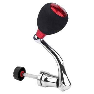 낚시 릴 손잡이, 교체용 휠 노브 전동 손잡이 팔 그립(L-Red)