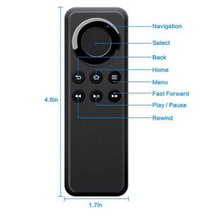 Amazonn 2세대 Fire TV Stick 플레이어 박스 CV98LM용 Bluetooth 호환 리모컨
