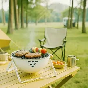 304 스테인리스 원형 석쇠 24cm 캠핑 화로대 고기 구이망 그릴망