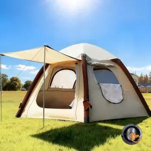 에어 펌프가 장착된 자동 풍선 텐트 캠핑용 가족 방풍 방수 3인용 2-3분 만에 쉽게 설치할 수 있는 필수품