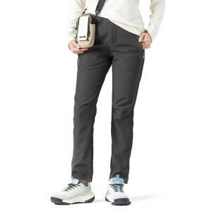 텍탑 여성 팬츠 여행용 포켓 카고 소프트쉘 드라이 슬림 하이킹 플리스 캠핑 방수