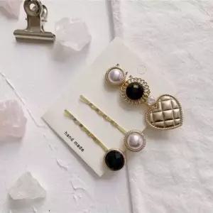 여성 여자 엔틱 큐빅 진주 실핀 헤어핀 선택 옵션G