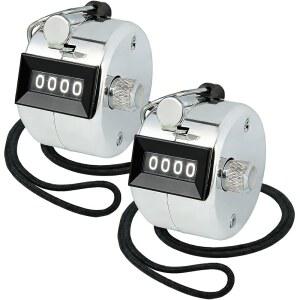 앰블 테일 클리커 카운터, 메탈 케이스 기계식 디지털 핸드헬드 카운터(나일론 랜야드 포함)