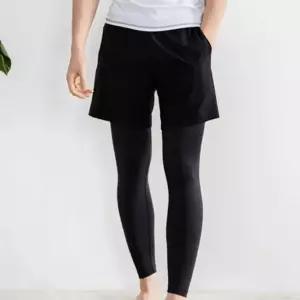 4부 일체형 레깅스 트레이닝 반바지 팬츠 남자 운동복