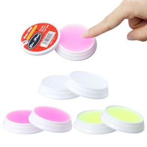 6개의 PCS 핑거팁 보습제, 10G 세 가지 색상 봉투 종이 그립 청구서 분류를 위한 논슬립 핑거 문서 집계 정렬 작업을 모이스처라이저