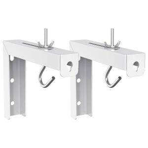 범용 프로젝터 스크린 천장 마운트, 벽걸이 L-브래킷, 후크 키트가 포함된 6인치 조정 가능한 확장