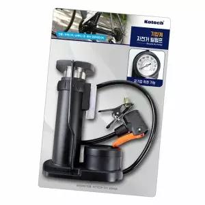 코텍 기압계 자전거 발펌프 1P 타이어 바퀴 튜브 바람주입기 에어펌프