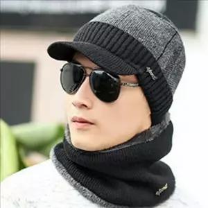 겨울 남자 넥 워머 세트 골프 모자 넥 워머 방한