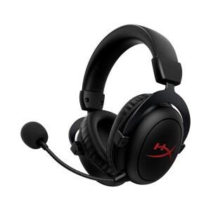 HyperX Cloud II 코어 무선 - PC용 게이밍 헤드셋, DTS 헤드폰: X 공간 오디오, 메모리 폼 이어 패드, 블랙