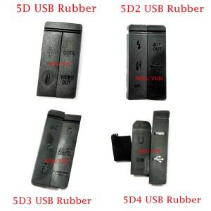 5D2 5D3 5D4 HDMI 호환 마이크 캡 인터페이스 커버 Canon II IV 카메라 교체 부품 용 USB 고무 뚜껑 문