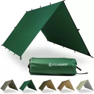 아쿠아퀘스트 디펜더 타프 ？ 캠핑 부시크래프트 서바이벌을 위한 튼튼한 방수(20 000mm) 솔기 테이핑 레인