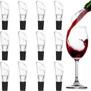 와인 병용 12피스 에어레이터 푸어 에어레이팅 스파우트 및 디캔터 개선된 풍미 향상된 부케 풍부한 마감