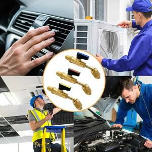 에어컨 냉매 볼 밸브 14 SAE R134A R410A R22 R12 충전 호스 용 스트레이트 차단 AC