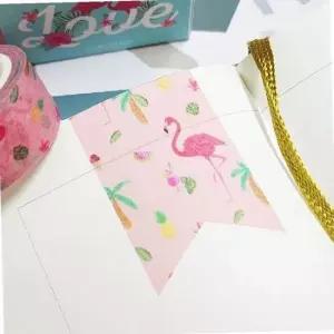 다이어리꾸미기 수채화 마스킹 테이프 여름플라밍고 다이어리데코