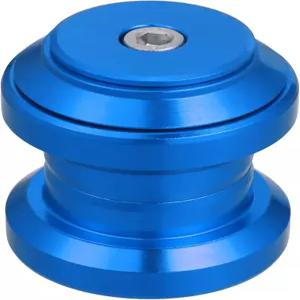 X AUTOHAUX 34mm 1-1/8인치 스레드리스 자전거 헤드셋 콤보 외부 밀봉 카트리지 베어링 상단 캡 블루 포함