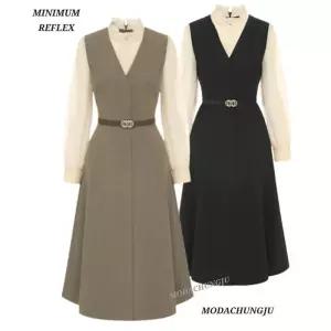 [미니멈]MD 레이어드 블라우스 베스트 원피스 MD M1AGWO1920