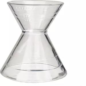 투명 플라스틱 슈퍼 더블 지거 샷 유리 혼합 음료 측정기