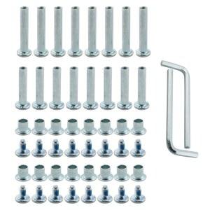 YHXiXi 16pcs 인라인 스케이트 마운팅 나사 롤러 브레이크 볼트 키트 블레이드 휠 너트 렌치 교체