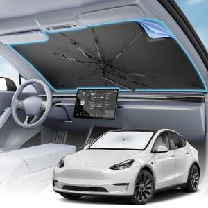 cimesen 자동차 앞유리 햇빛 가리개 - 접이식 티타늄 창문 앞유리용 단열 [2025 세단 우산, 전면 코팅], 실버 보호 업그레이드 suv