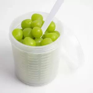 행복한 .샐러드 과일 도시락통 900ml (포크포함)