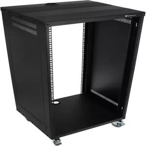 Rockville RR22U 22U 라이브 사운드/녹음 스튜디오 랙 케이스 440파운드 하중 전면 및 후면 레일 리버서블