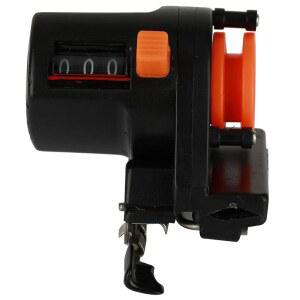 조이잔 낚싯줄 카운터, 999m 깊이 파인더 스풀러 전자 휴대용 디지털 길이 디스플레이 물고기 게이지 태클 도구 정확한 수동 미터 기어 기계 와인더 스풀링 트롤링 지그