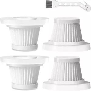 TV에서 볼 수 있는 마력 오리 진공청소기와 호환되는 교체용 HEPA 필터 4팩 고효율 여과 휴대용 세척