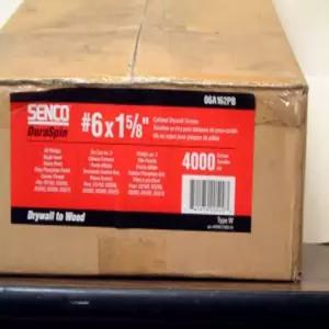SENCO 06A162PB 듀라스핀 콜레이티드 드라이월 나사 5/8인치 4 000Ct 상자 1개
