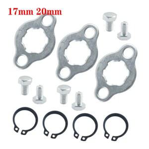 전방 엔진 420 428 체인 스프로킷 리테이너 플레이트 로커 가스켓 나사 17mm 20mm