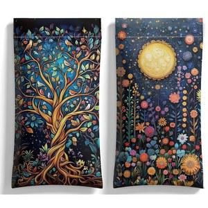 정복 안경 선글라스 케이스 PU 소프트 스퀴즈 탑 파우치 여성용 플로럴 패턴 휴대용 스크래치 방지