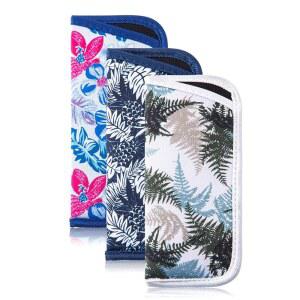 트라이엄프 비전 3팩 안경 파우치 슬림 - 부드러운 가방 소매 휴대용 천 케이스 선글라스