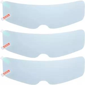 오토바이 헬멧용 X AUTOHAUX 3pcs 9.65 x2.87 안티 포그 필름 범용 쉴드 렌즈 스티커 내구성 있는 나노