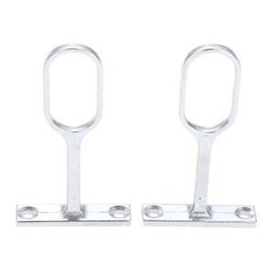 2개 스테인리스 스틸 옷장 16MM 파이프 옷걸이 브래킷 직경 튜브 지지대 레일 플랜지