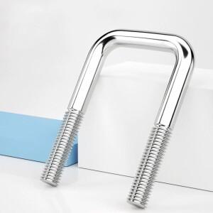 M6 M8 M10 304 스테인레스 스틸 U-볼트 직각 볼트 사각 헤드 나사 클램프 파이프