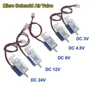 미니 전자기 솔레노이드 밸브, DC 3V, 4.5V, 6V, 12V, 방해 유량 제어, 마이크로 2 위치 3 방향 공기