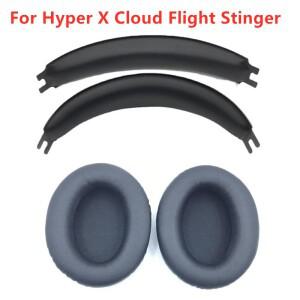 Hyper X Cloud Flight Stinger 헤드폰 이어 패드 용 교체 소프트 메모리 폼 스폰지 쿠션 밴드 빔