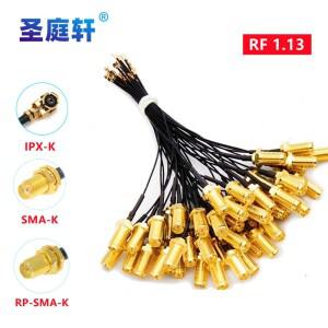 5PCS IPX-SMA 커넥터 케이블 SMA Male - uFLu.FLIPX Female RF1.13 RF 동축 WIFI 안테나 피그테일 연장