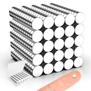 작은 자석 카탈레다스 300팩 4x2mm 소형 원형 마그네틱 희토류 네오디뮴 냉장고 가정용 주방 사무실 캐비닛