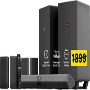 돌비 애트모스/DTS X 듀얼 10인치 서브우퍼 후면 서라운드 스피커 4개 최대 출력 1300와트의 나카미치