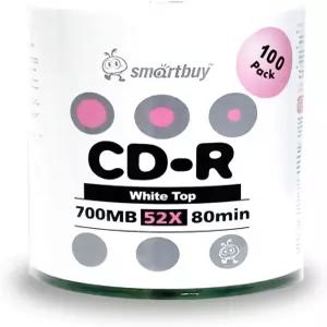 Smartbuy 200 디스크 700mb/80min 52배 CD-R 화이트 탑 블랭크 미디어 레코드 블랙 영구 마커